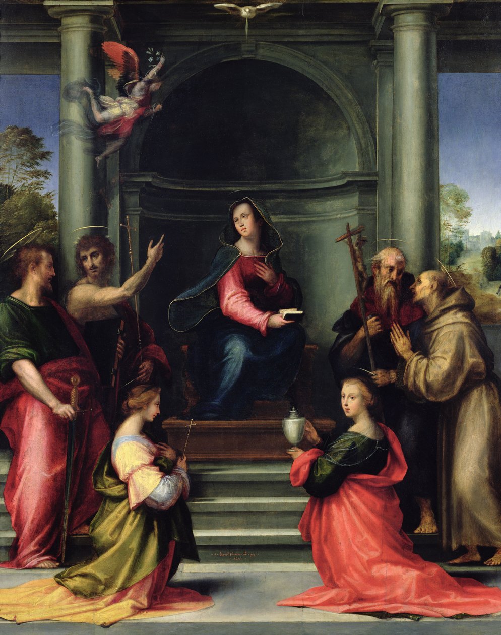 Bebudelsen med de hellige, 1515 av Fra Bartolommeo