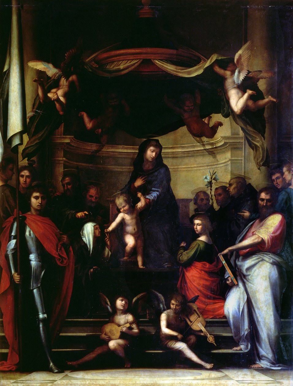 Det mystiske ekteskapet til St. Katarina av Siena av Fra Bartolommeo