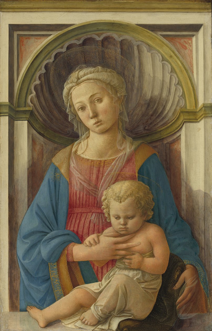 Madonna og barn, ca. 1440 (tempera på poppelpanel) av Fra Filippo Lippi
