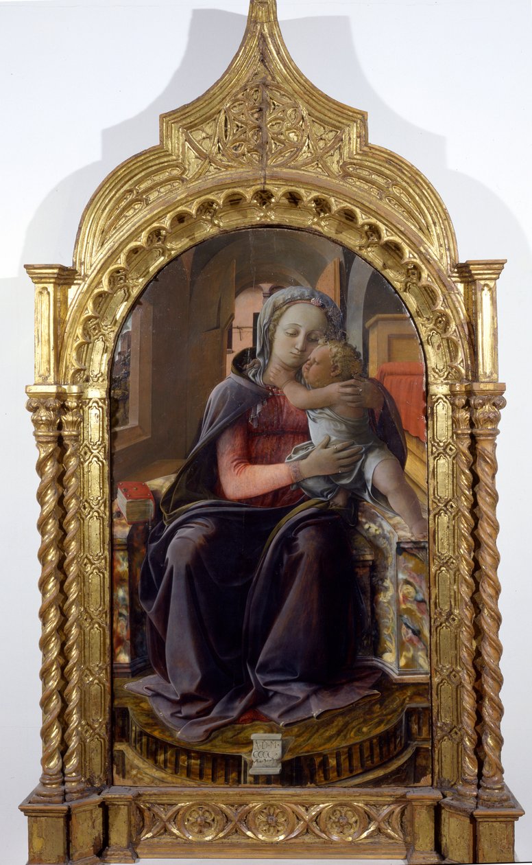 Madonna av Tarquinia, 1437 (tempera på tre) av Fra Filippo Lippi