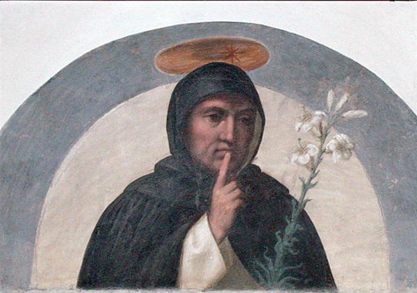 St. Dominic (ca. 1170-1221) (fresco) av Fra Bartolomeo
