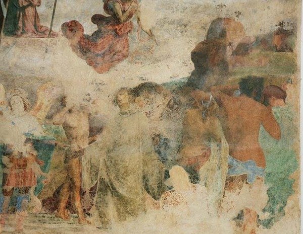 The Last Judgement, detalj som skildrer de fordømte av Fra Bartolomeo