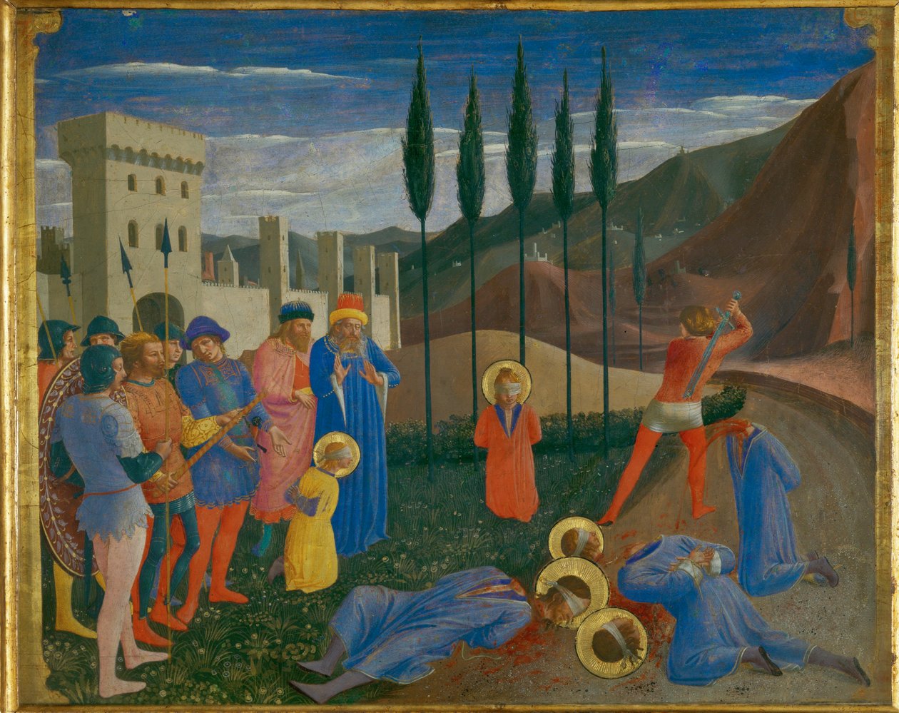 Martyrdøden til de hellige Kosmas og Damian - Martyrdøden til de hellige Kosmas og Damian … av Fra (c.1387-1455) Angelico