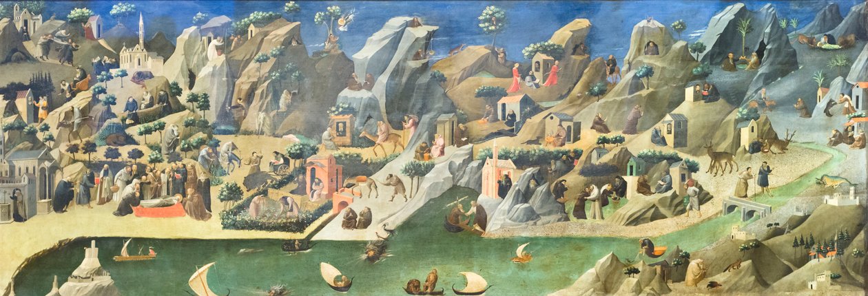 Historier fra livene til de hellige fedre i ørkenen (Thebaid) av Fra (c.1387 1455) Angelico