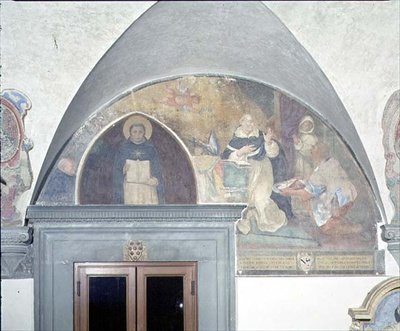 Den mirakuløse oppdagelsen av nøkkelen til St. Antoninus-beltet, lunette (fresco) av Fra (c.1387 1455) Angelico