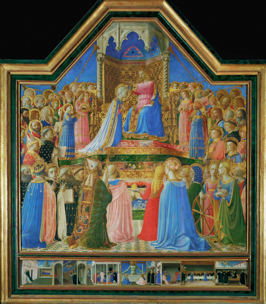 Kroningen av Jomfru Maria, malt for dominikaneren … av Fra (c.1387-1455) Angelico