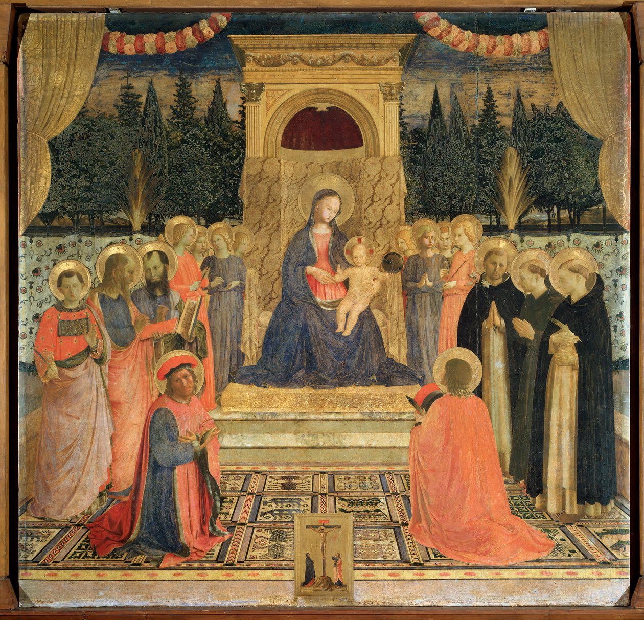Altertavle av San Marco, ca. 1438-1440 (tempera på panel) av Fra  Angelico
