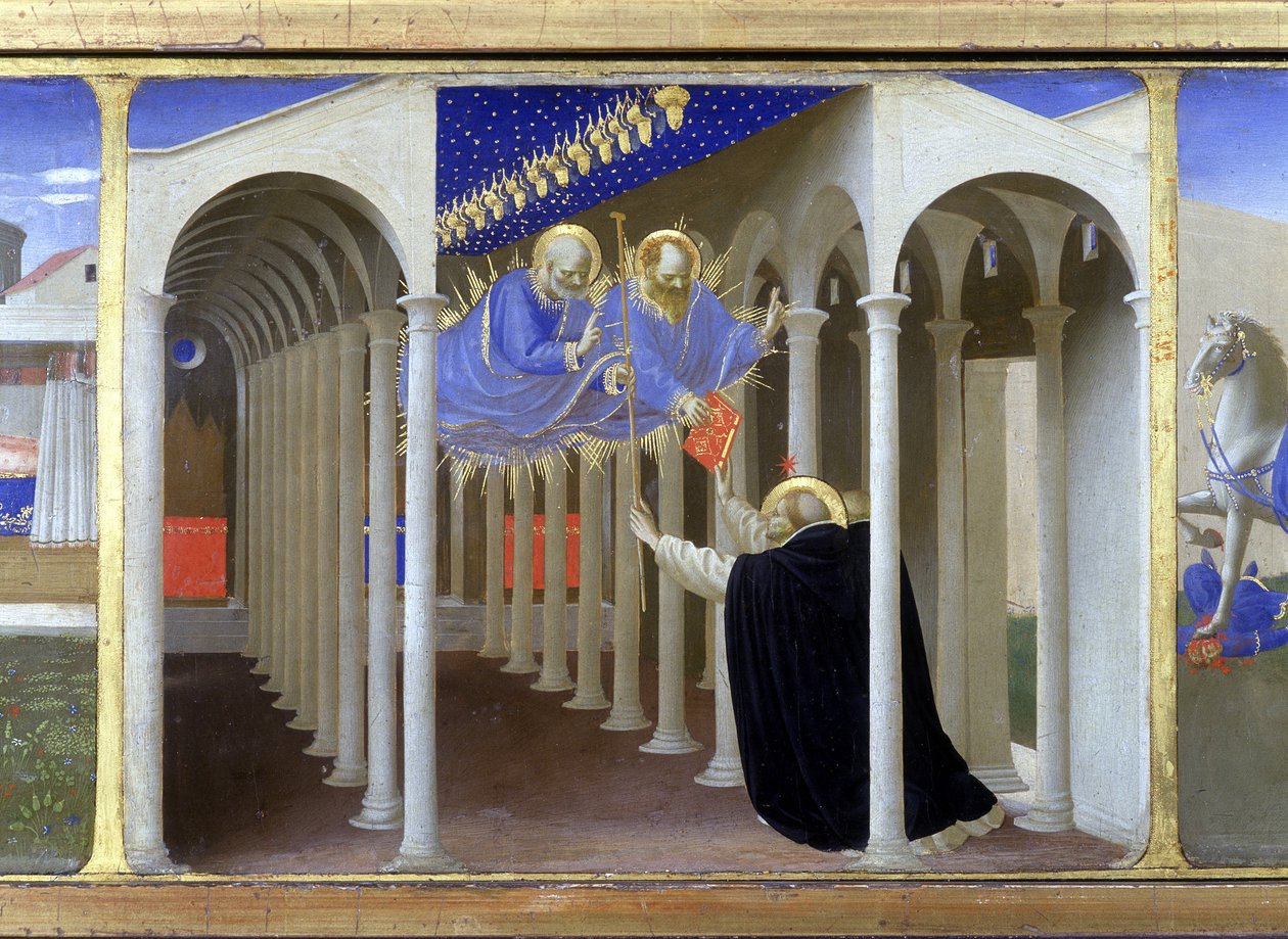 Opptreden av St. Peter og St. Paul i St. Dominica av Fra  Angelico