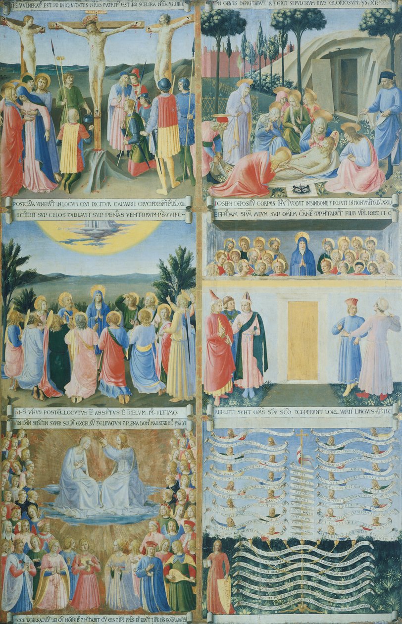 Armadio degli Argenti (sølvkiste) med Jesu liv av Fra (c.1387 1455) Angelico