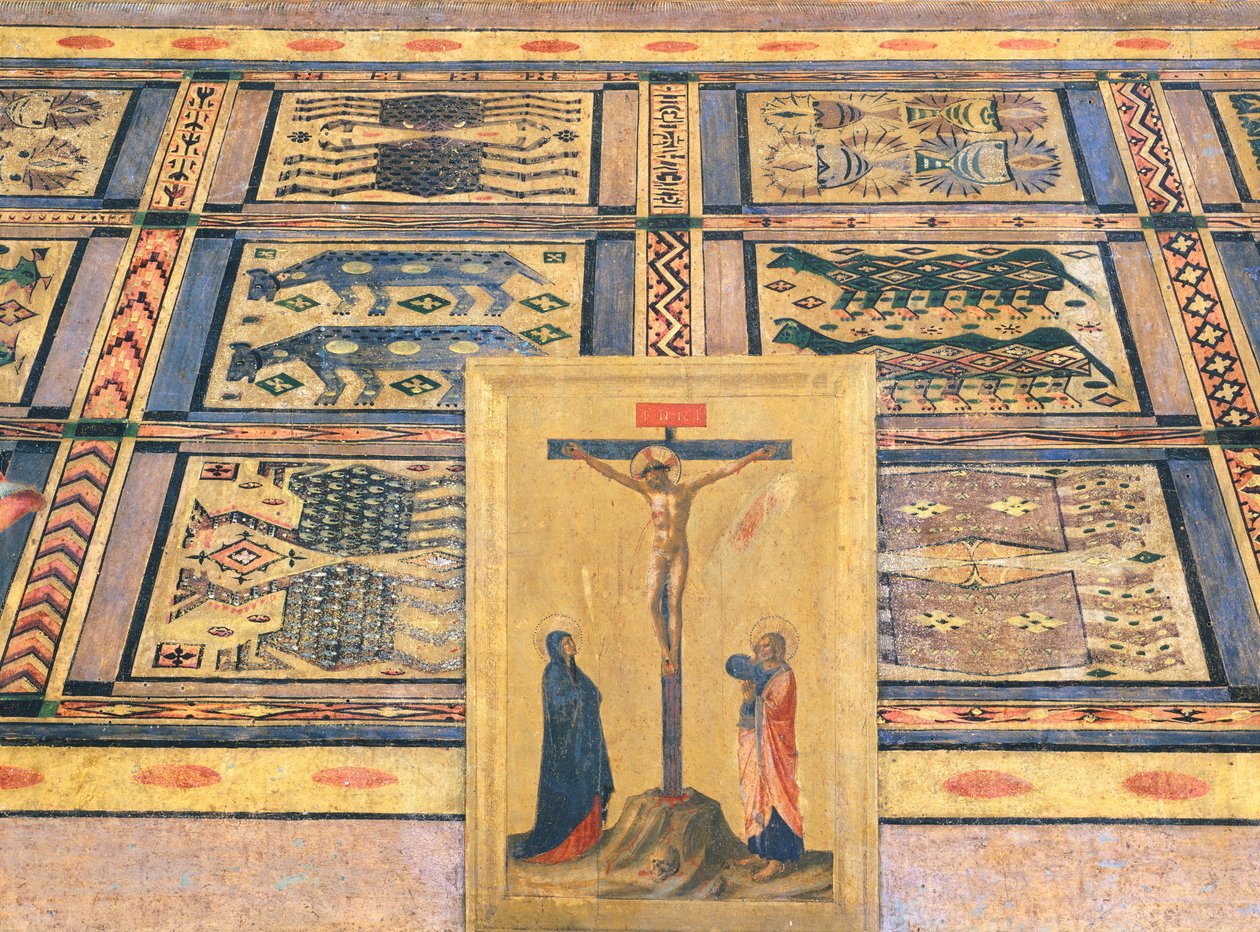 Korsfestelse, detalj av San Marco-altertavlen, ca. 1440 (tempera på tre) av Fra  Angelico