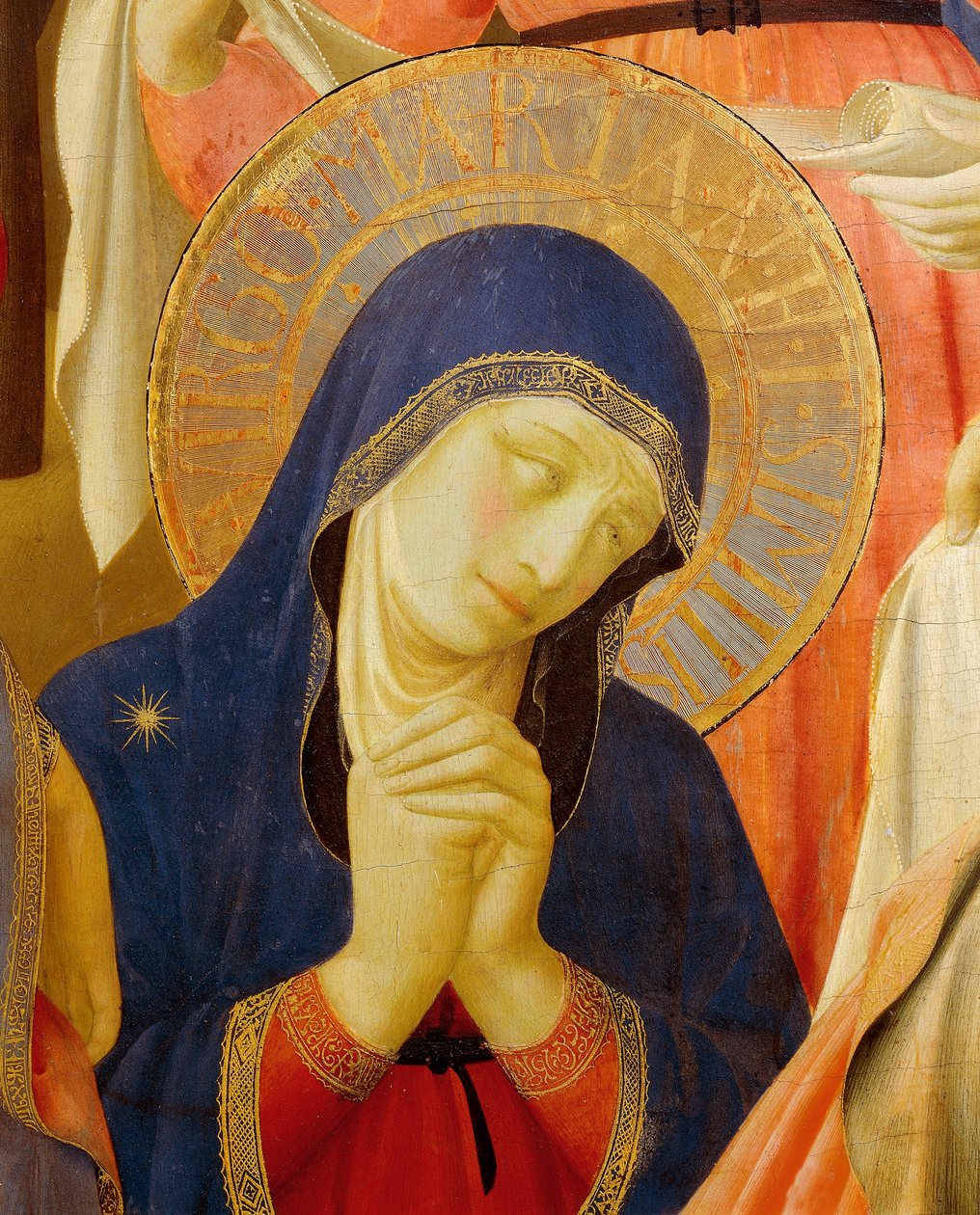 Avsetning fra kors eller altertavle av hellig treenighet, ca. 1432, av Giovanni da Fiesole kjent som Fra Angelico (1400-cirka 1455), tempera på tre av Fra (c.1387 1455) Angelico