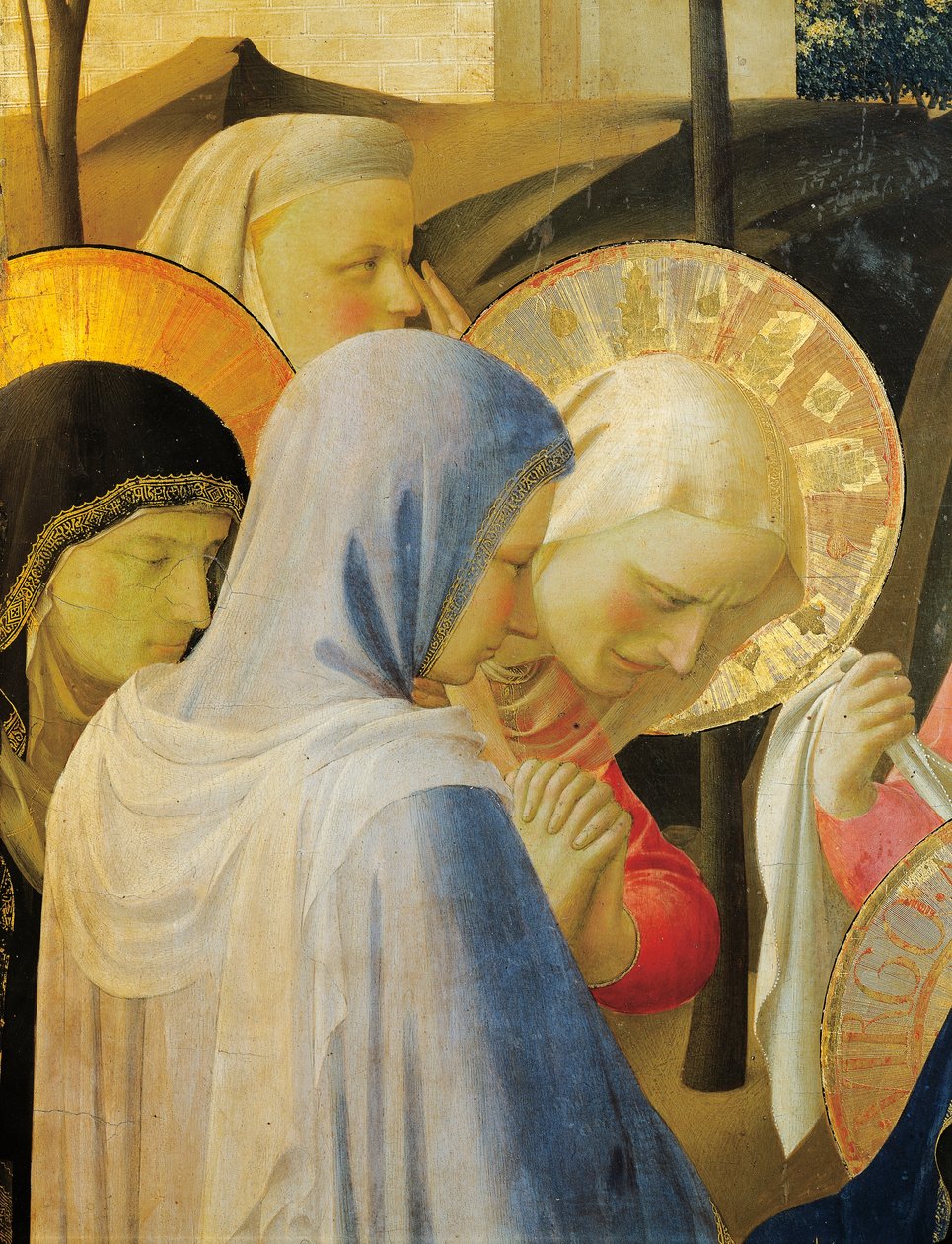 Avsetning fra kors eller altertavle av hellig treenighet, ca. 1432, av Giovanni da Fiesole kjent som Fra Angelico (1400-cirka 1455), tempera på tre av Fra (c.1387 1455) Angelico