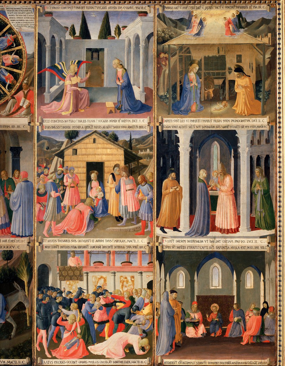 Life of Christ, Garderobe av sølv. (Tempera på tre av Fra  Angelico