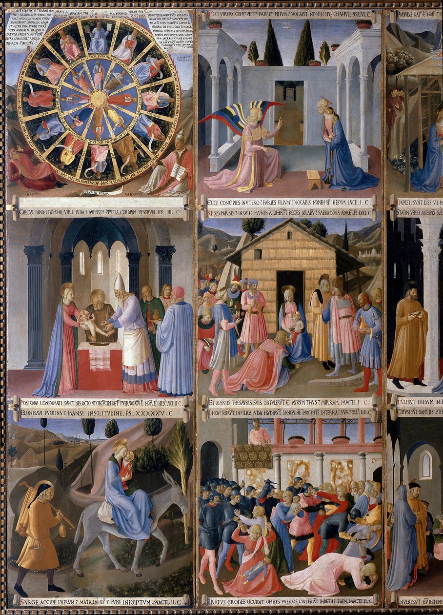 Life of Christ, Garderobe av sølv. (Tempera på tre av Fra  Angelico