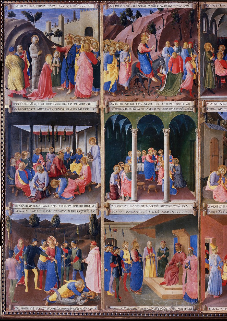 Life of Christ, Garderobe av sølv. (Tempera på tre av Fra  Angelico
