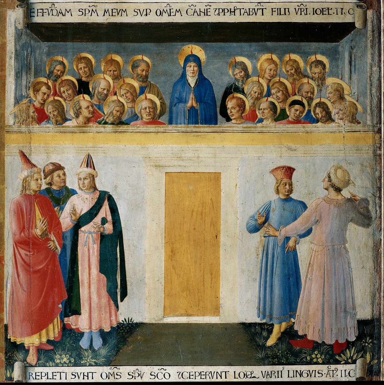 pinse. Life of Christ, Garderobe av sølv. (Tempera på tre av Fra  Angelico