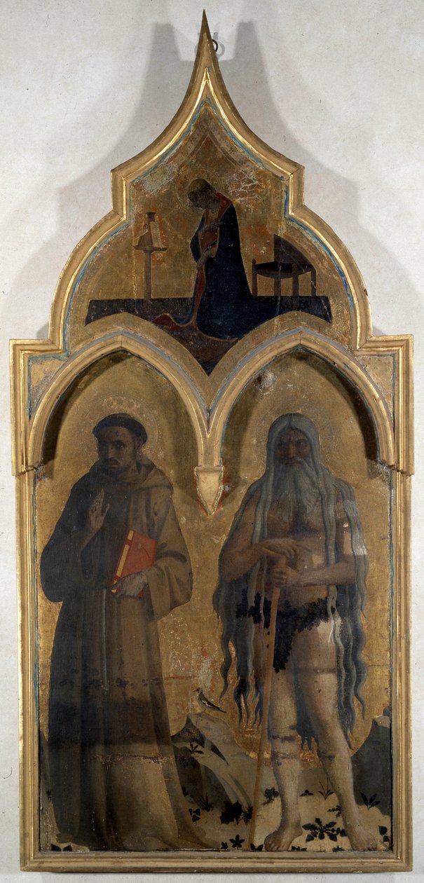 Døren til Tabernaklet til Den Hellige Treenighet av Fra  Angelico
