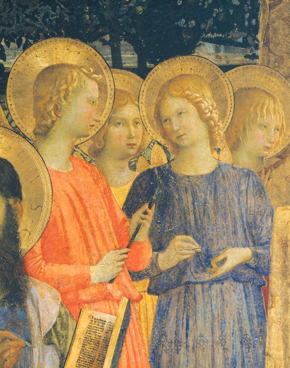 San Marco altertavle, av Giovanni da Fiesole kjent som Fra Angelico (1400-ca 1455), tempera på tre, 220x227 cm, detalj, ca 1440 av Fra (c.1387 1455) Angelico