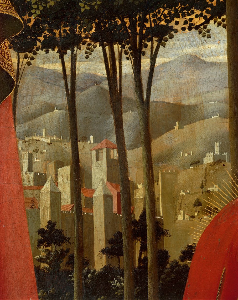 Avsetningen fra korset eller den hellige treenighets altertavle (detalj), ca. 1432 (tempera på tre) av Fra  Angelico