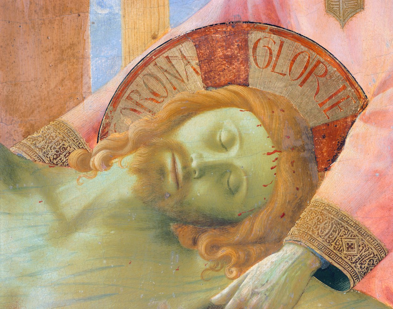 Avsetningen fra korset eller den hellige treenighets altertavle, ca 1432, av Giovanni da Fiesole kjent som Fra Angelico (1400-ca 1455), tempera på tre av Fra (c.1387 1455) Angelico