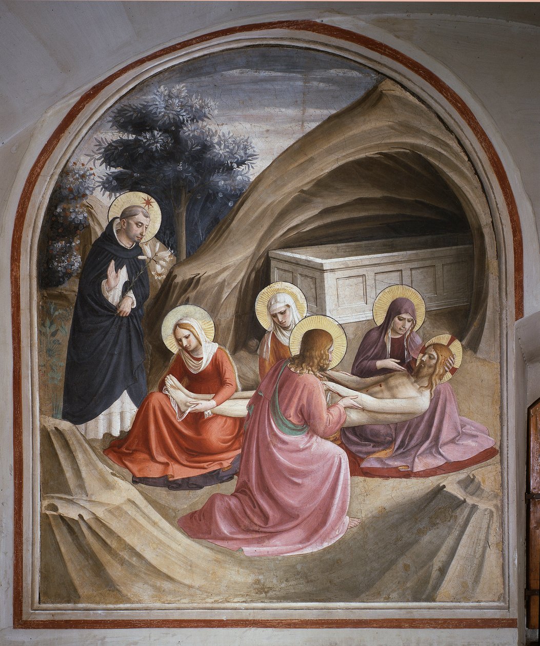 Kristi klagesang (fresco av Fra  Angelico