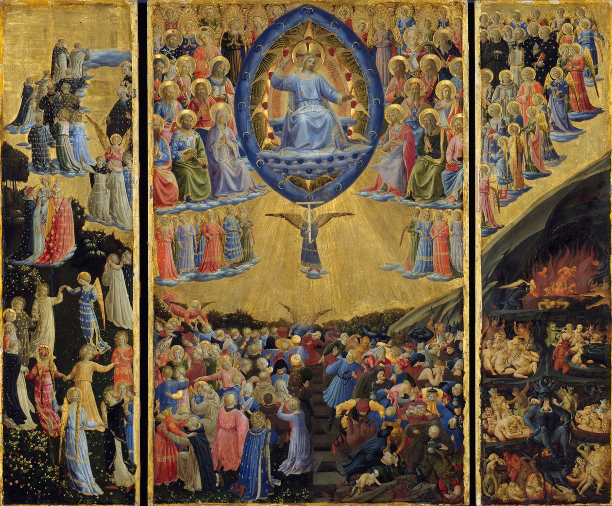 Den siste dommen (Bevinget alter, beg. 1400-tallet) av Fra  Angelico