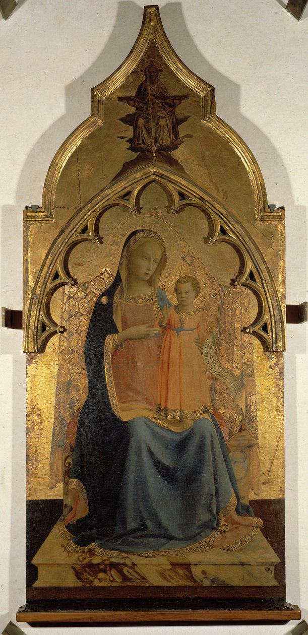 Madonnaen har barnet av Fra  Angelico
