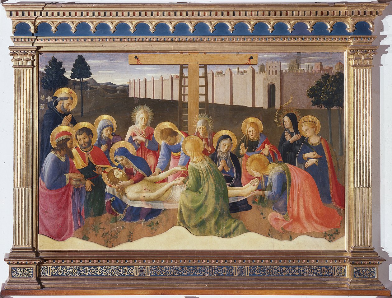 Avsetningen (maleri på tre av Fra  Angelico