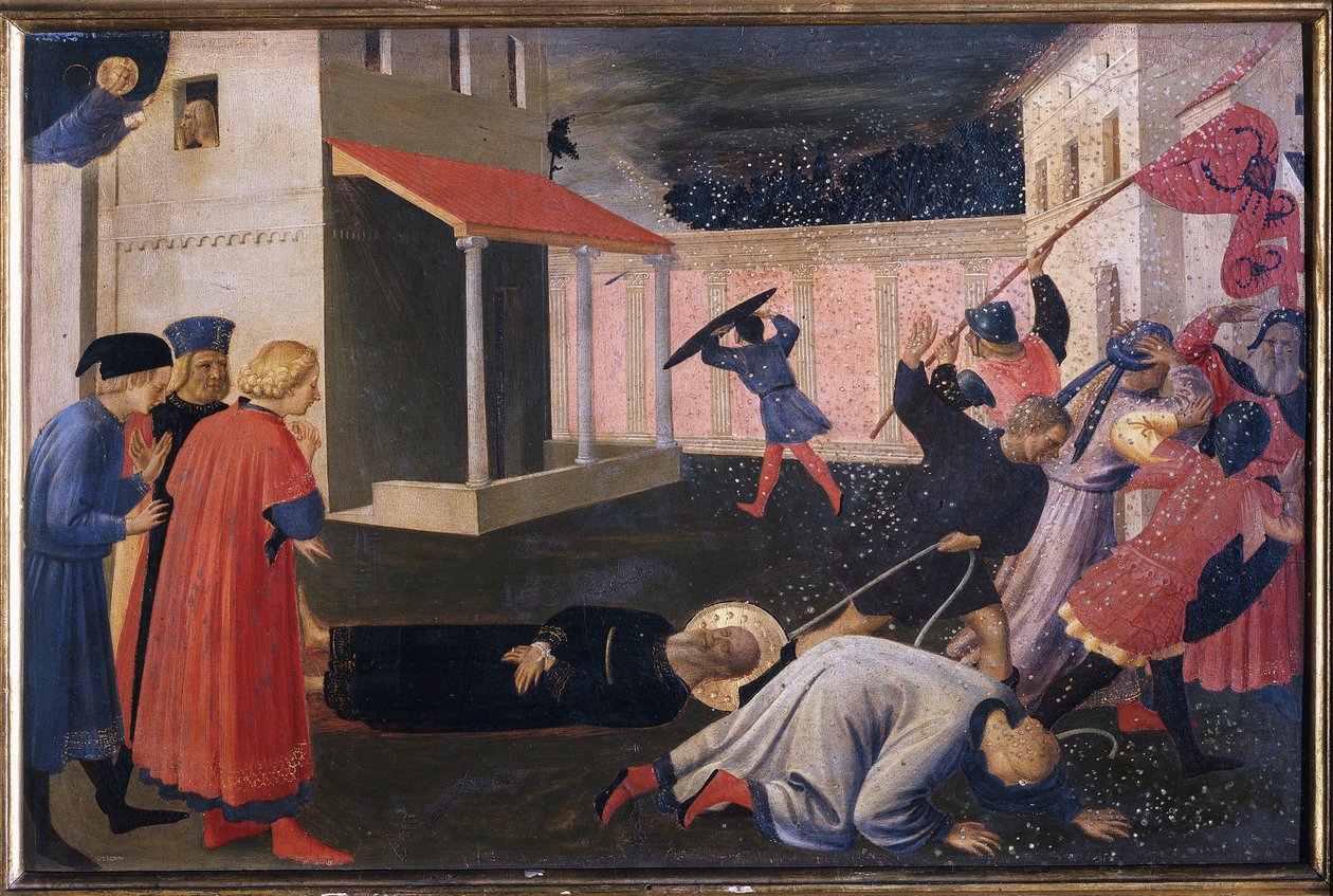 Martyrdøden til St Mark. Tabernakel til Linaioli (maleri på tre av Fra  Angelico