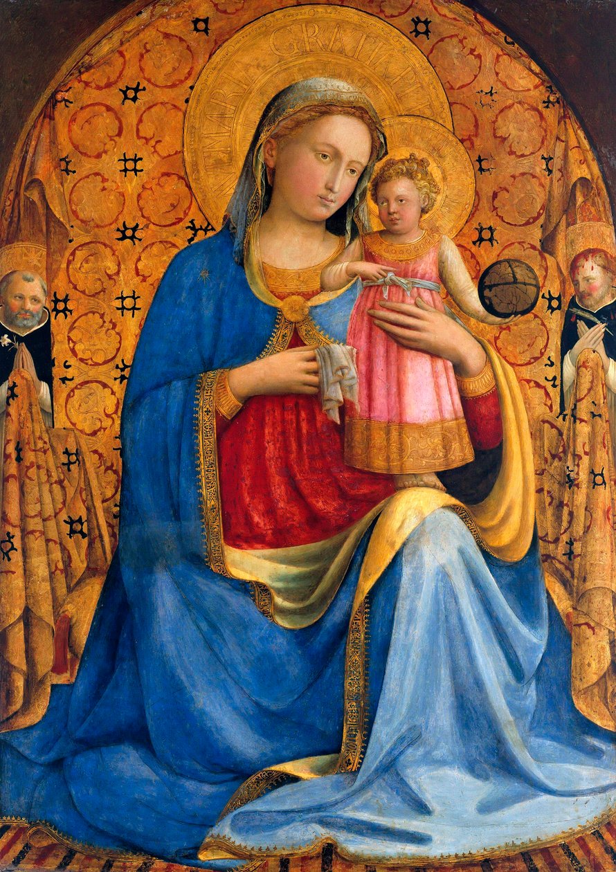 "" Jomfru og barn med Saint Dominic og Saint of Verona "" (Madonna og barn med Saints Dominic og Peter Martyr (Madonna dell 