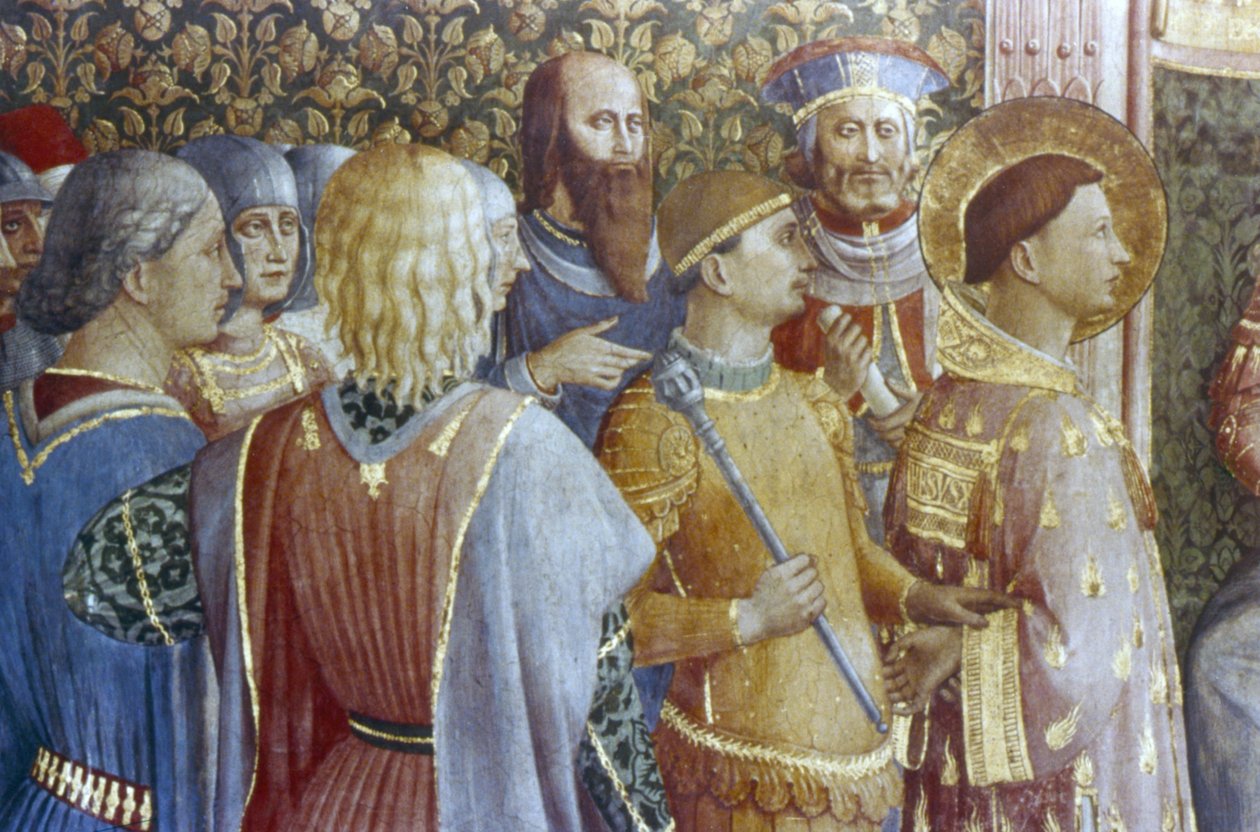 Fordømmelsen av St. Lawrence av keiser Valerian av Fra (c.1400 55) Angelico