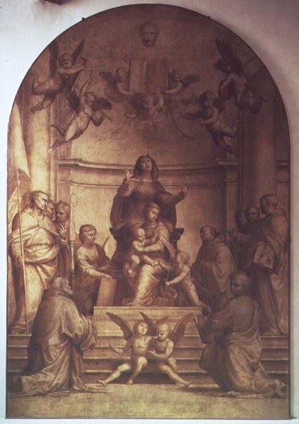 The Grand Council Alterpiece, 1510 (se også 94717-21) av Fra 1472 1517 Bartolommeo
