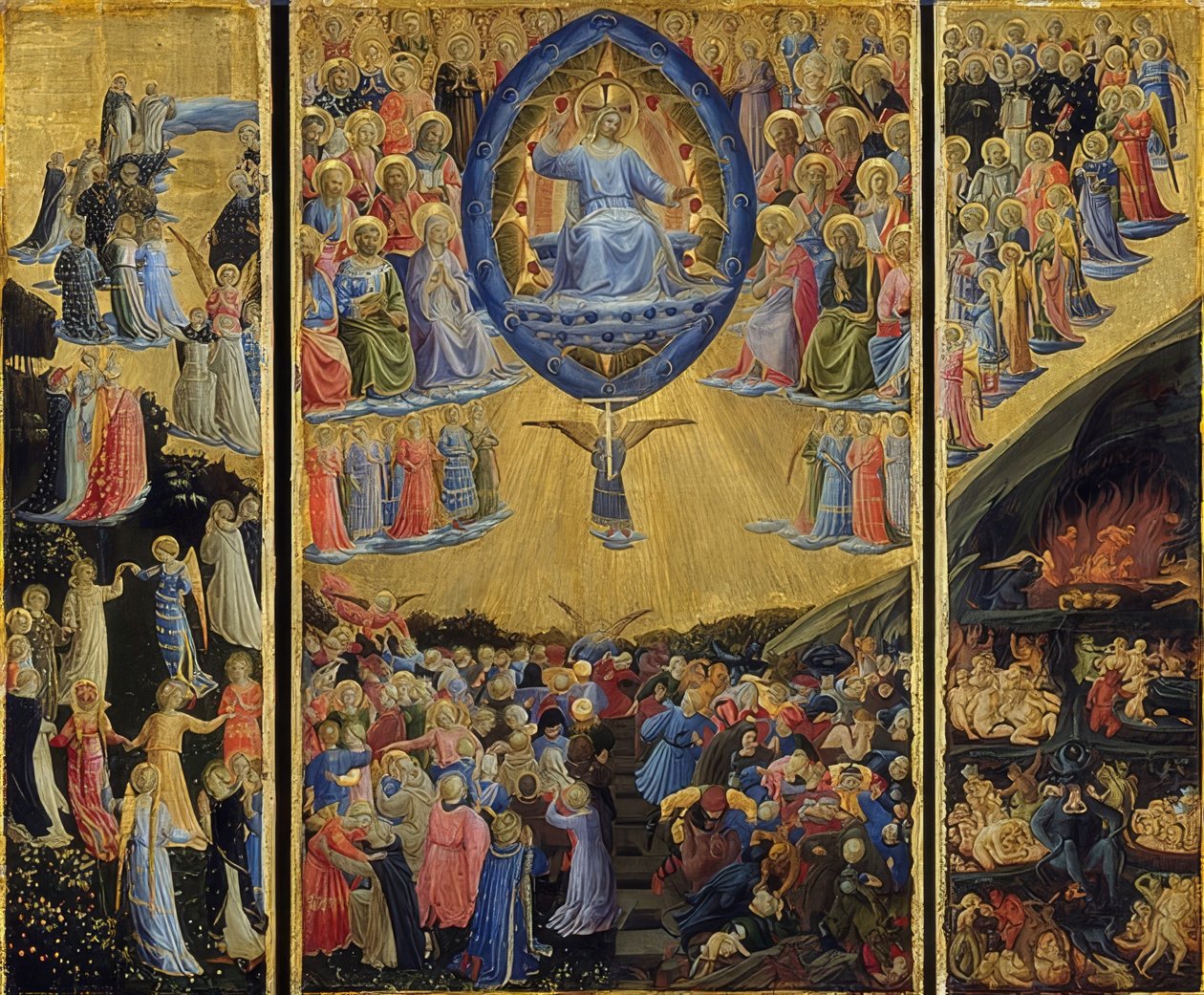 Den siste dommen. 1440-45 av Fra Angelico