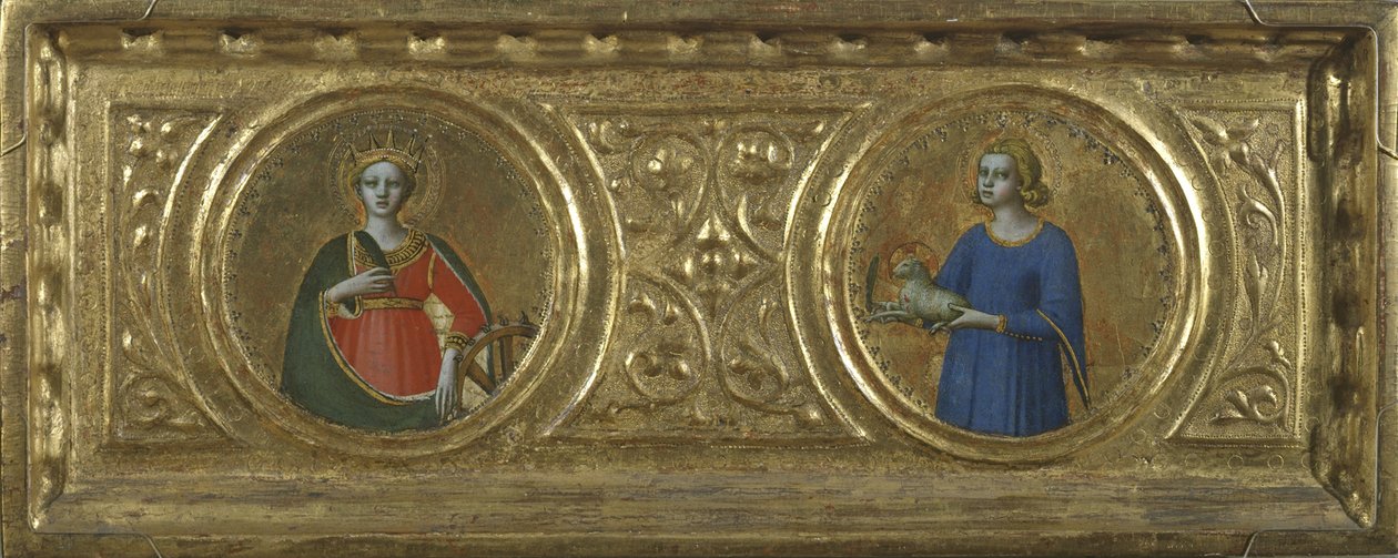 Den hellige Katarina av Alexandria og den hellige Agnes av Fra Angelico