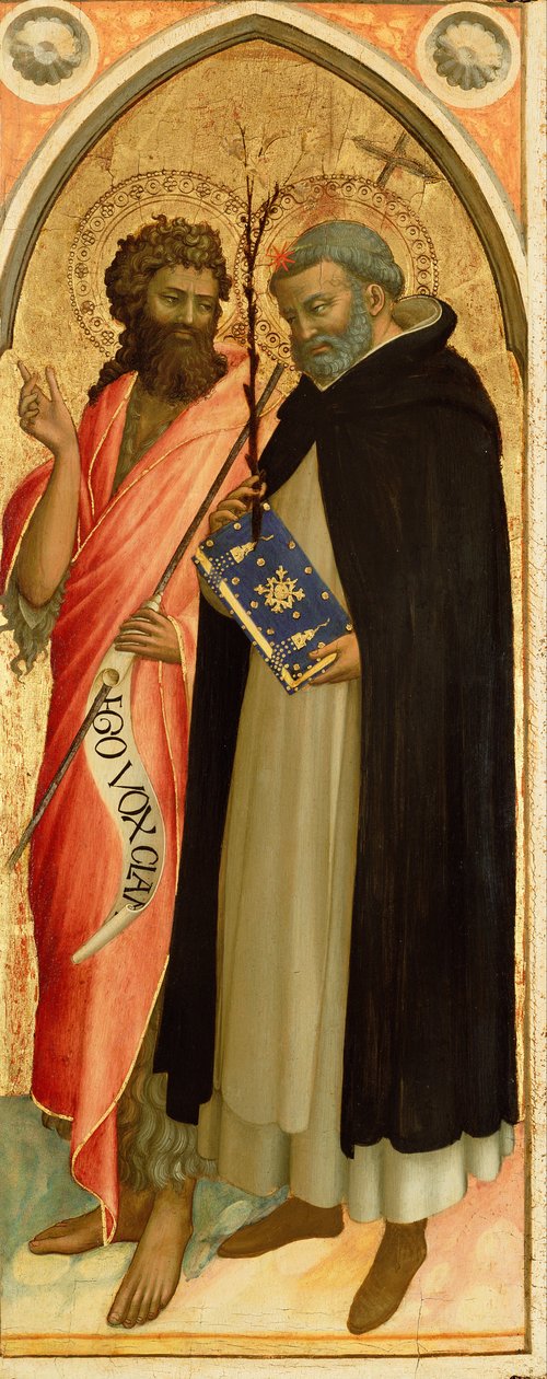 Døperen Johannes og Dominikus av Fra Angelico