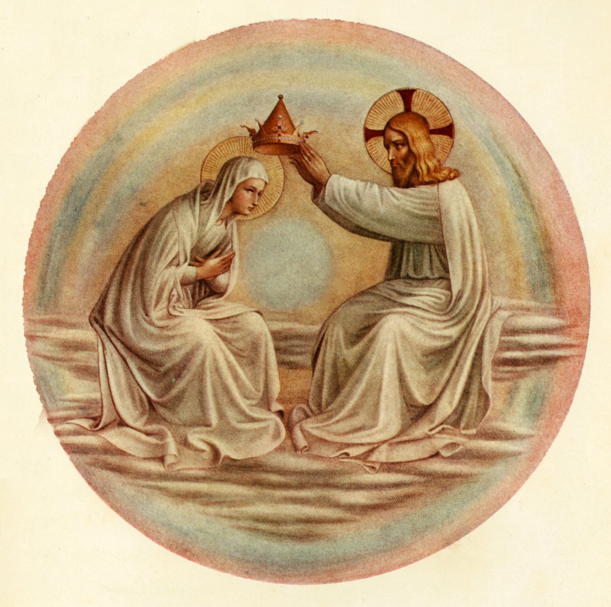 The Coronation of the Virgin, 1400-tallet, c1909 av Fra Angelico
