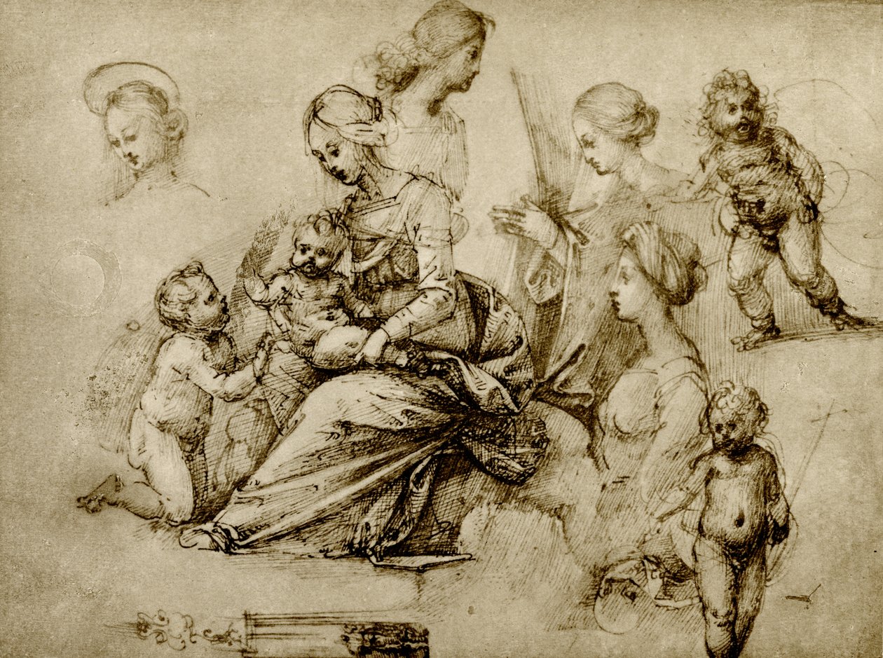 Studer på en Madonna av Fra Bartolomeo