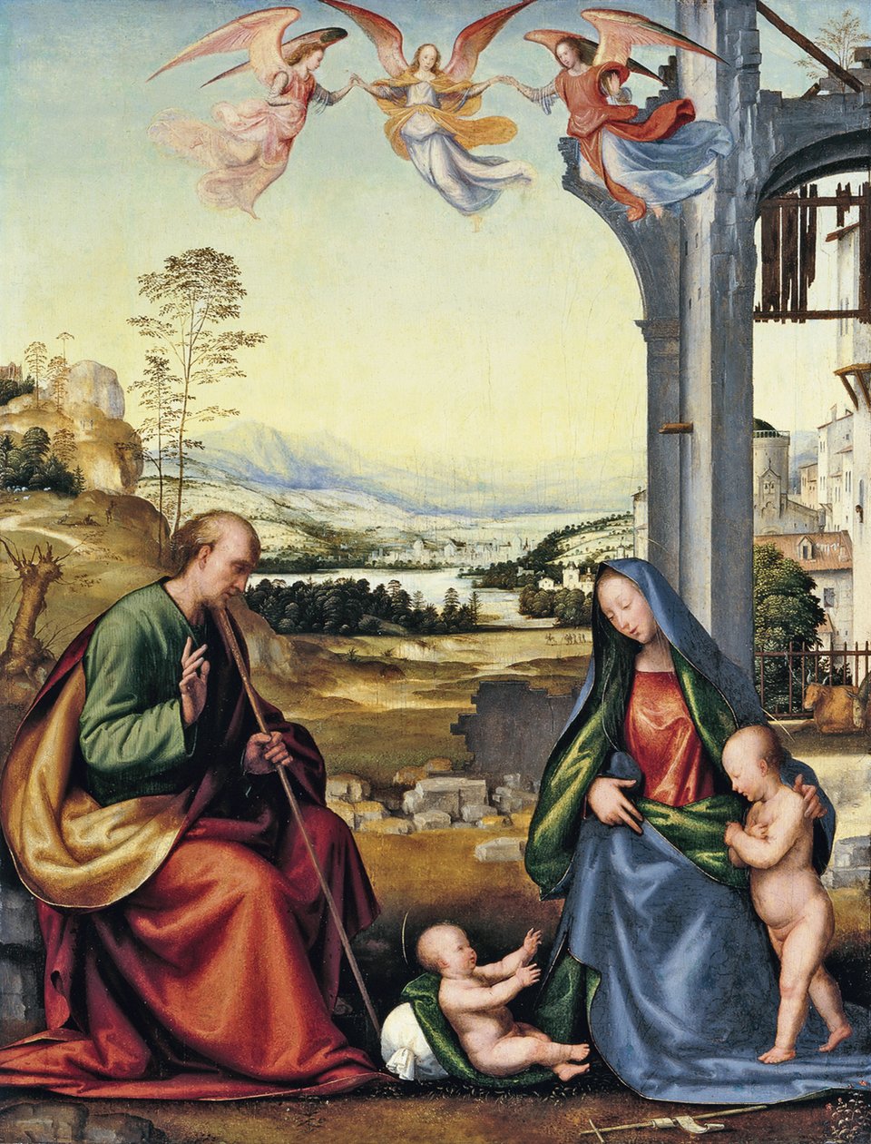 Den hellige familie med døperen Johannes av Fra Bartolommeo