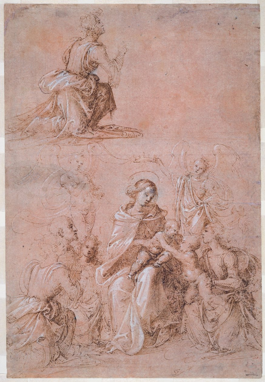Jomfruen og barnet omgitt av hellige og engler av Fra Bartolommeo