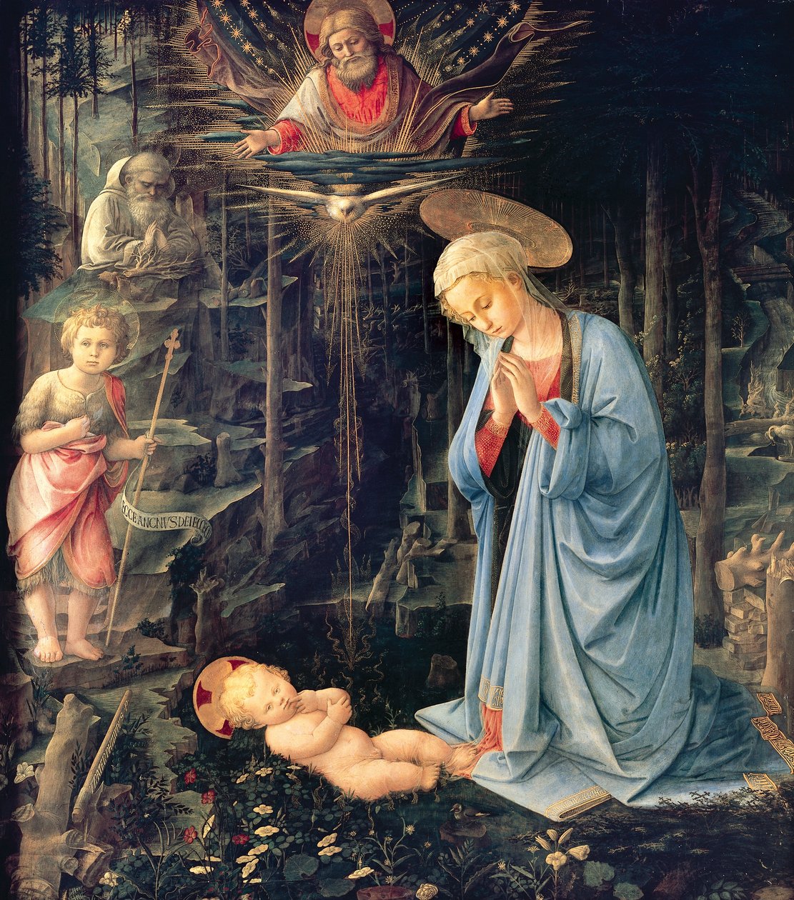 Tilbedelse av barnet til Palazzo Medici av Fra Filippo Lippi