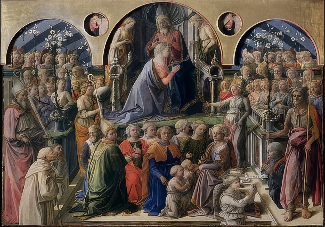 Jomfruens kroning. 1441 av Fra Filippo Lippi
