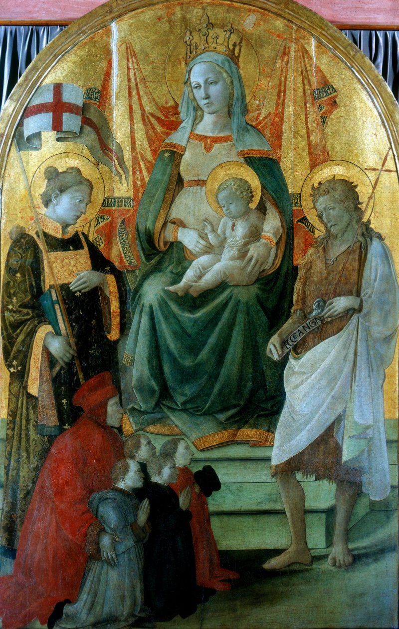 Madonna del Ceppo Madonna of the Stocks, 1453 av Fra Filippo Lippi