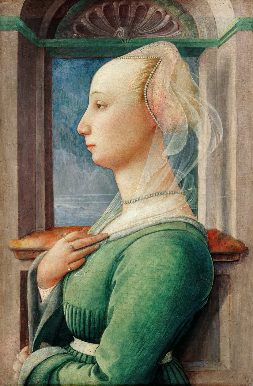 Profilportrett av en ung kvinne, ca 1445 av Fra Filippo Lippi