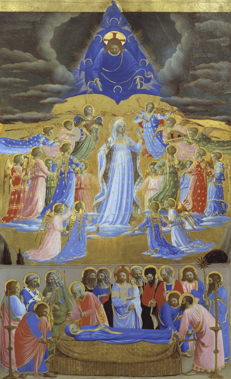 Jomfruens død og antagelse, ca 1432 av Fra Giovanni Angelico da Fiesole