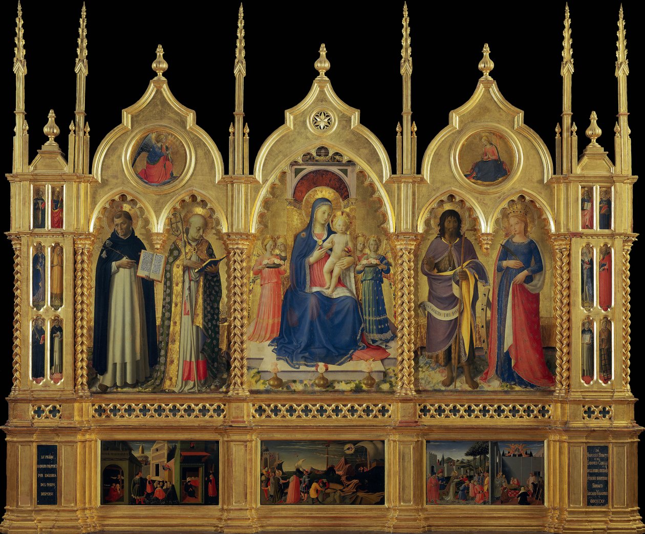 Maria med barn og hellige Perugia-altertavlen, ca 1437. av Fra Giovanni Angelico da Fiesole