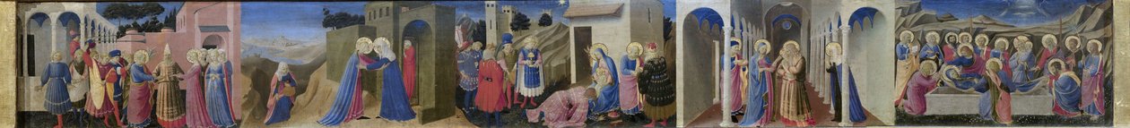 Predella av altertavlen Bebudelsen, ca. 1433-1434. av Fra Giovanni Angelico da Fiesole
