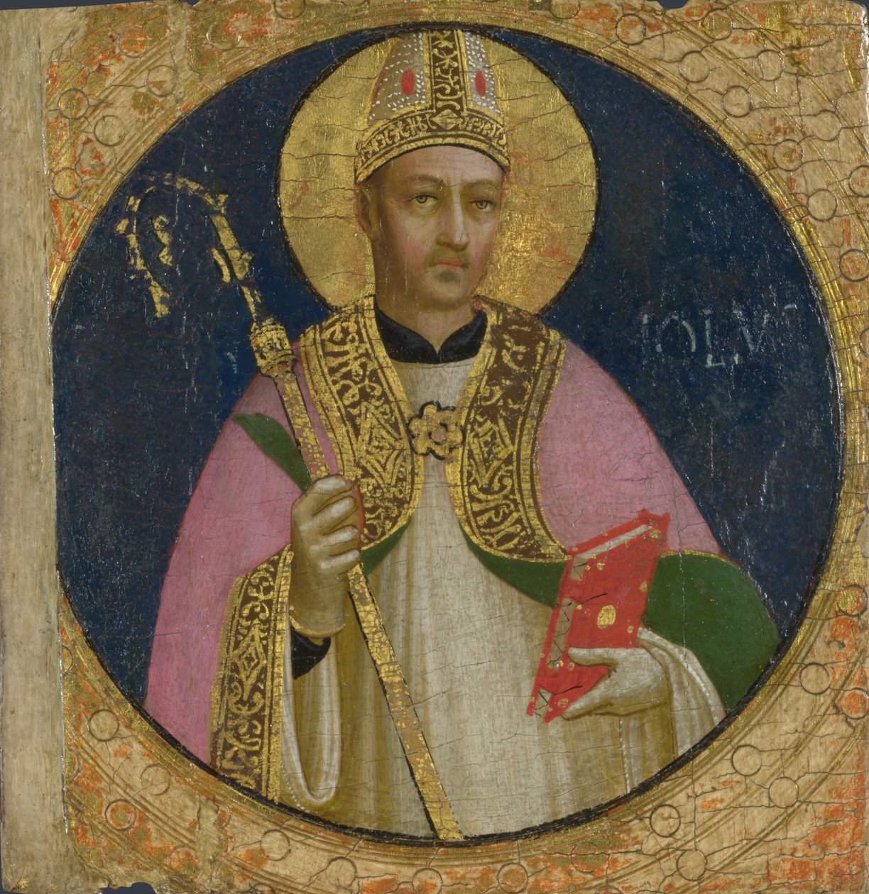 Saint Romulus Panel fra Fiesole San Domenico altertavle, ca. 1423-1424 av Fra Giovanni Angelico da Fiesole