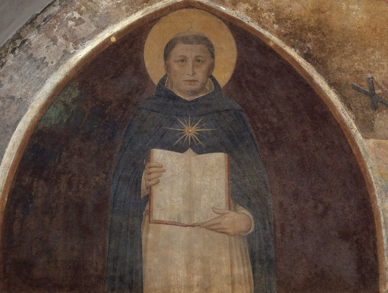 Saint Thomas Aquinas med Summa Theologica, 1441-1442. av Fra Giovanni Angelico da Fiesole