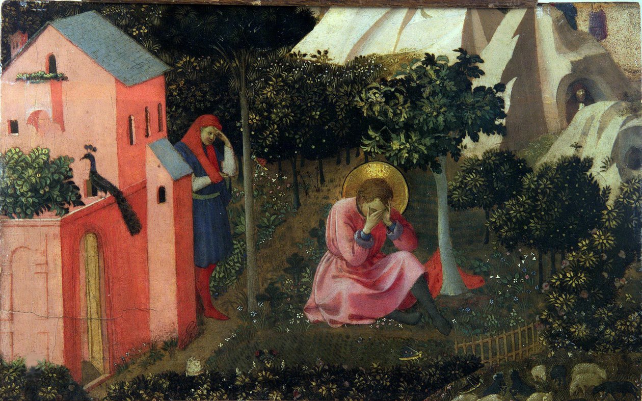 Konverteringen av Saint Augustine, ca 1430-1435. av Fra Giovanni Angelico da Fiesole