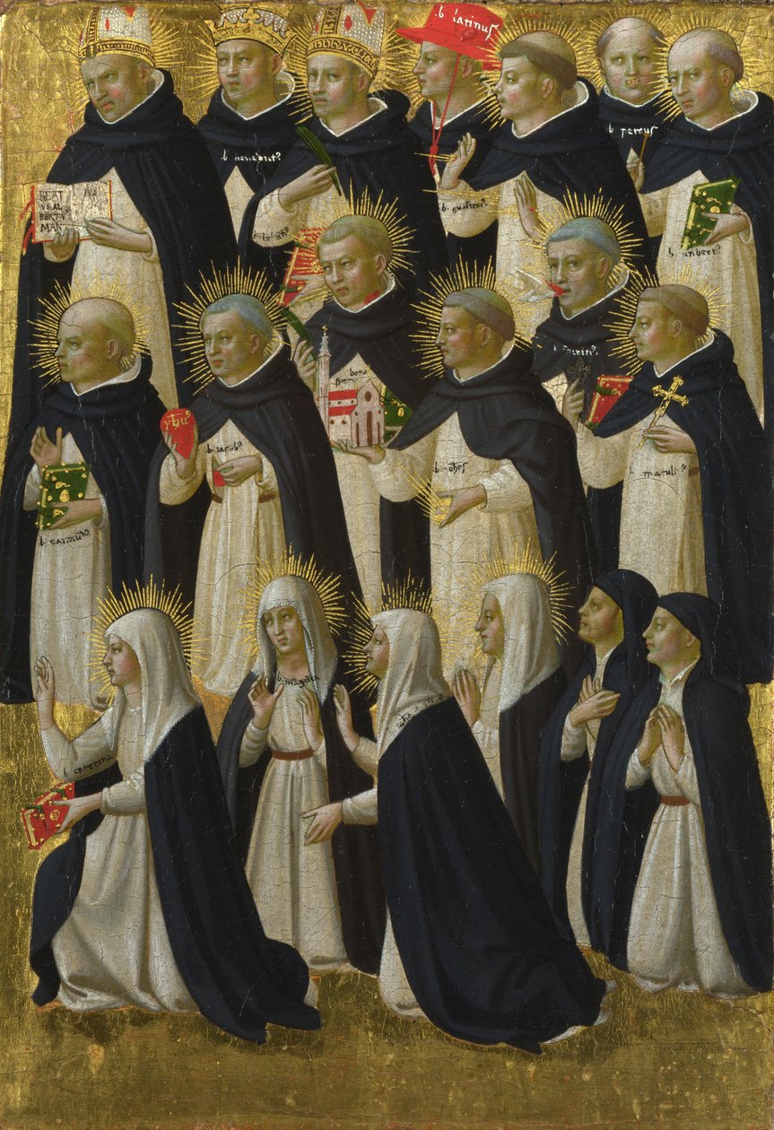 Det dominikanske velsignede panel fra Fiesole San Domenico altertavle, ca. 1423-1424 av Fra Giovanni Angelico da Fiesole